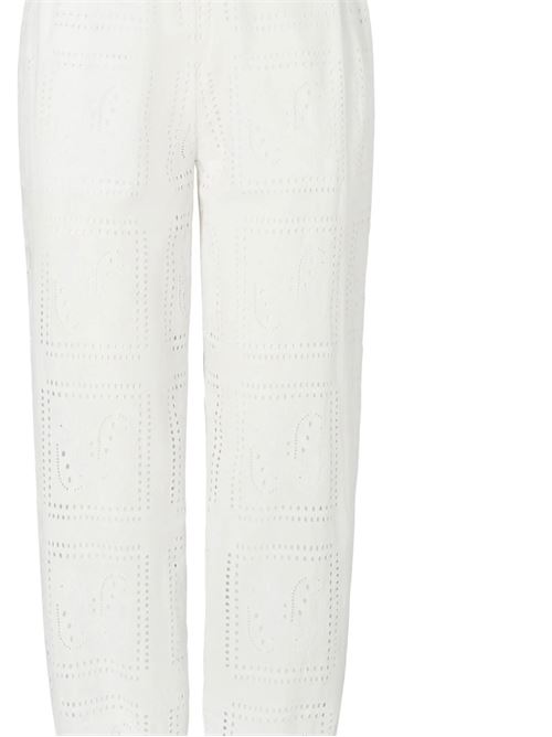 pantalone bianco traforato Tory burch | 160727100